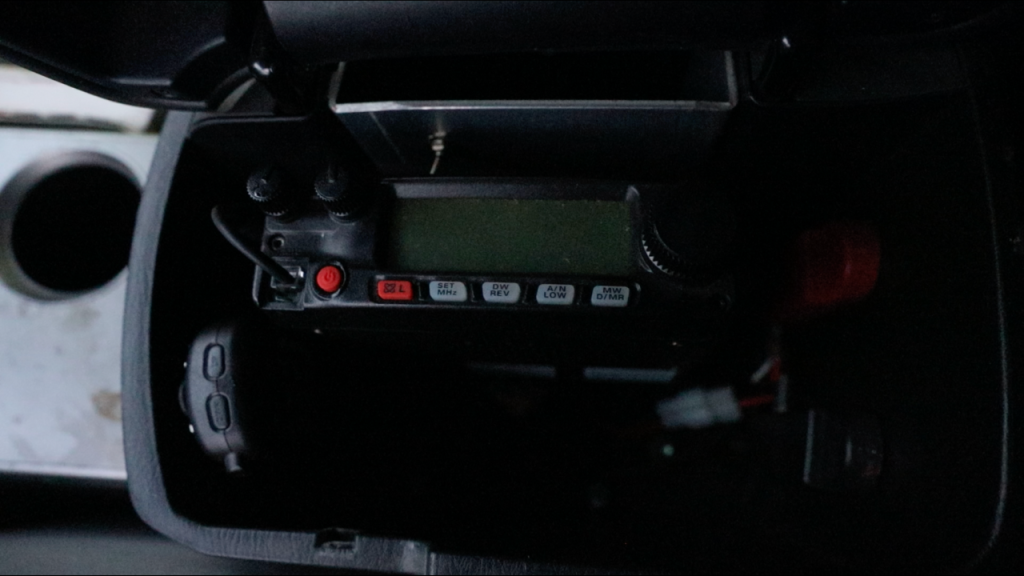 tacoma centre consol ham radio install